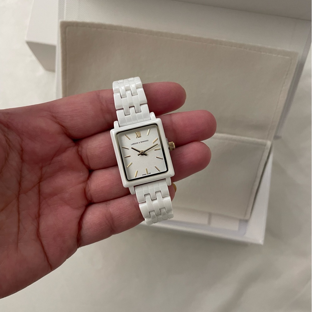 Larsson and Jennings Boyfriend Mini Aine WHITE GOLD 33MM